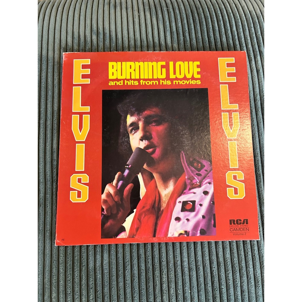 Elvis Presley Burning Love Vinyl Record RCA Camden Album Vintage‎ LP